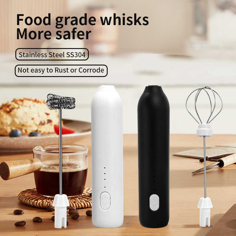 Electric Milk Frother Handheld - Электрический вспениватель кофе 2 в 1