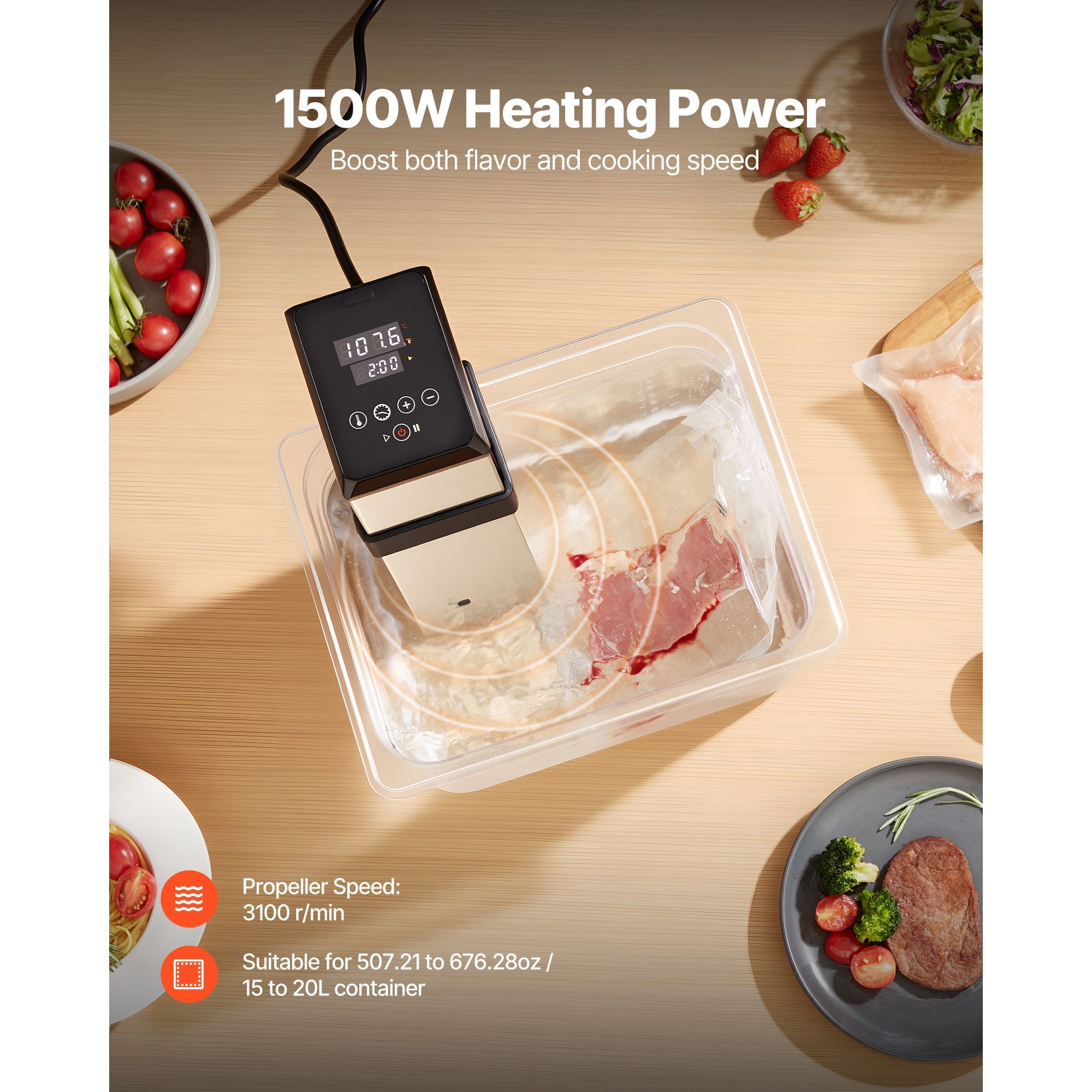 Циркулятор для су-вид мощность – обзор и цена Digital Sous Vide Precision Cooker