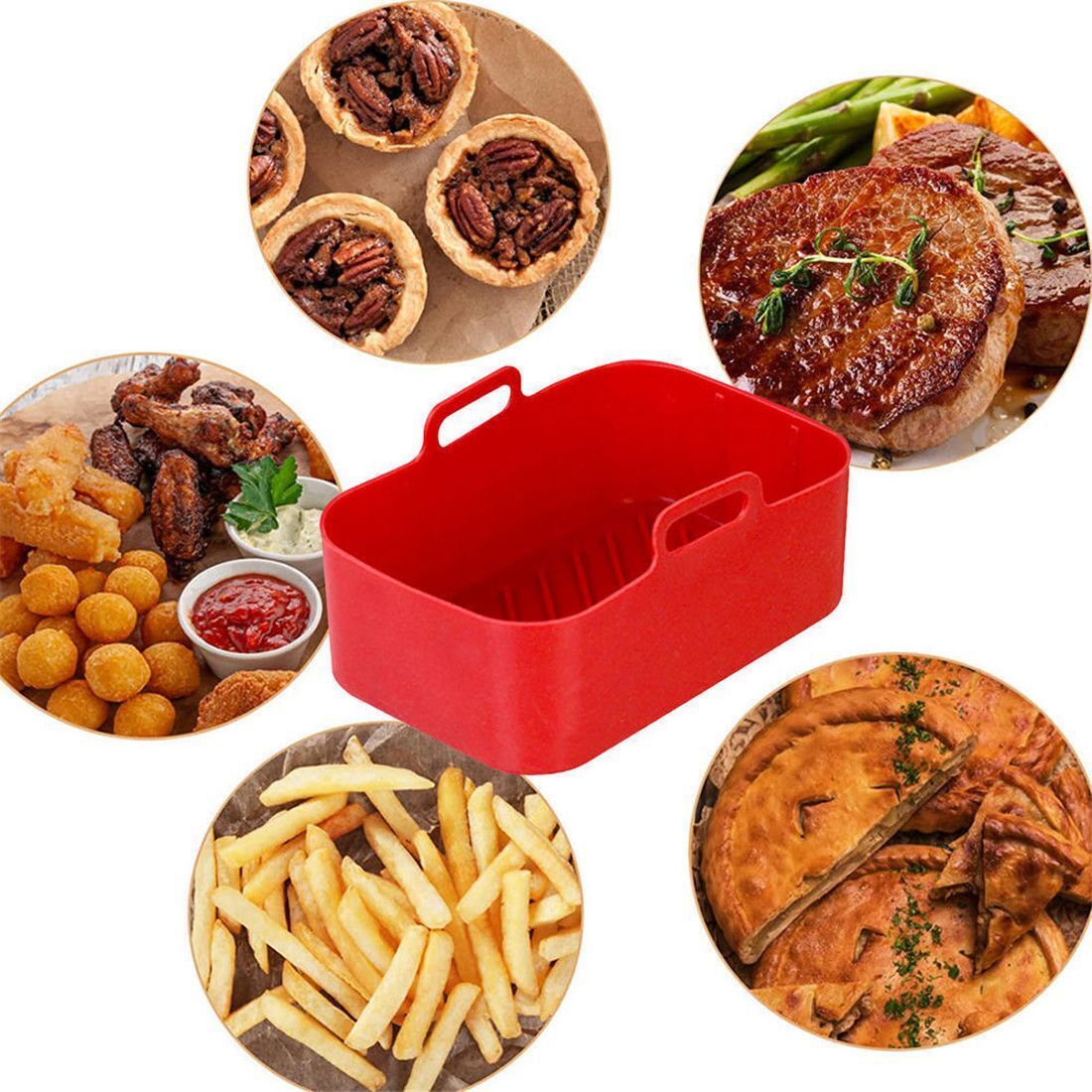 Аксессуары для аэрофритюрницы, – обзор и цена Air Fryer Silicone Pot Liner