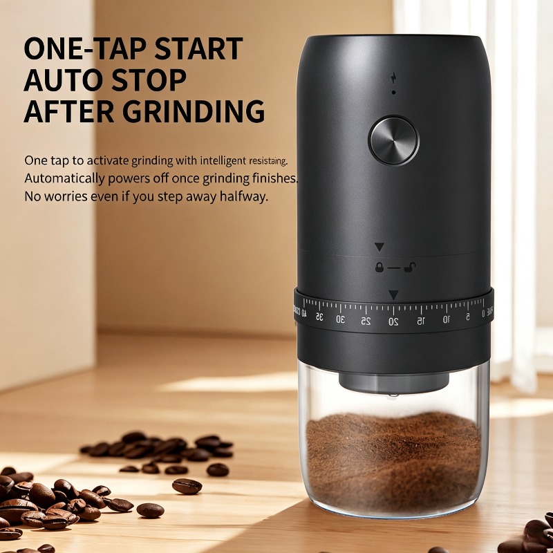 Портативная USB-кофемолка для  – обзор и цена Coffee Bean Grinder Electric